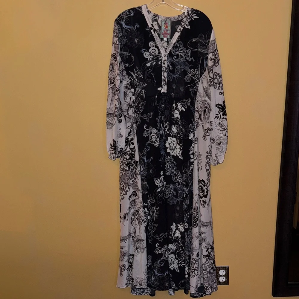 Johnny Was Silk Olivia Madi Dress medium - Picture 3 of 16